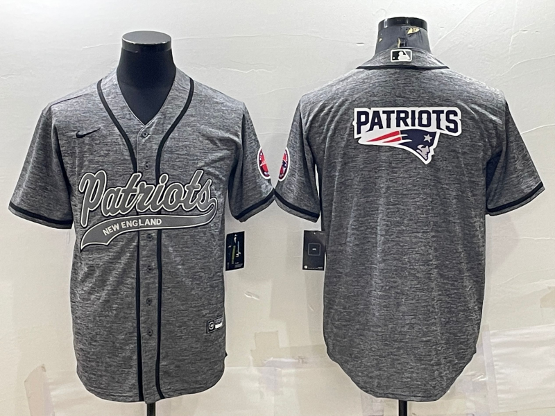Men's New England Patriots Gray Jersey